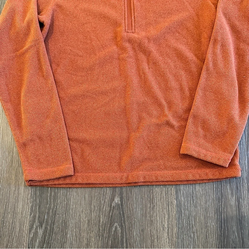 The North Face Men’s Fleece Pullover Textured Cap Rock Picante Red Heather sz S